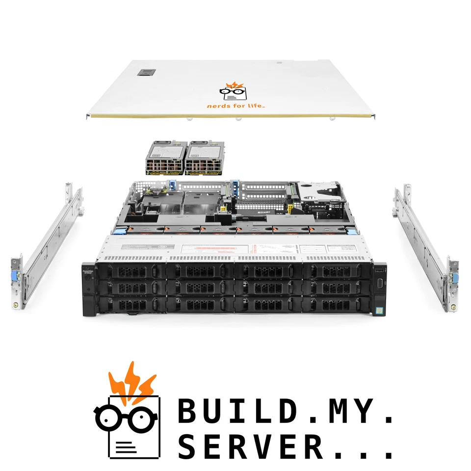 Dell PowerEdge R730xd Server 3.20Ghz 16-Core 256GB RAM 2x 600GB 15K +12x 8TB SAS - Image 1 of 4