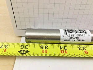 Varilla descendente hecha a mano de 36", 0,83" OD, níquel pulido cepillado - DR36BNK ¡NUEVO! - Imagen 1 de 4