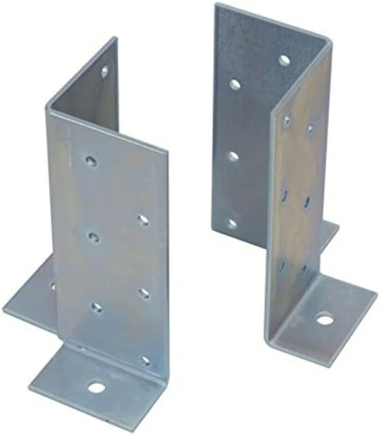 COPPIA SUPPORTI STAFFA SUPPORTO TRAVI LEGNO PILASTRI PILASTRO MM 70X70X180 599 - Immagine 1 di 1