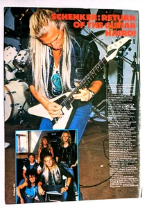 MICHAEL SCHENKER / ROBIN MCAULEY / MSG BAND MAGAZINE FULL PAGE PINUP POSTER - Picture 1 of 1