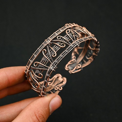 VALENTINO Bracciale avvolto filo di rame regolabile fatto a mano braccialetto gioielli regalo per