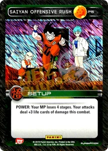 Dragon Ball Z DBZ TCG Panini Promo P5 Saiyan Offensive Rush Foil (Película) - Imagen 1 de 1
