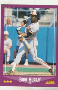 FREE SHIPPING-MINT-1988 Score Baltimore Orioles #18 Eddie Murray PLUS BONUS CARD - Picture 1 of 1