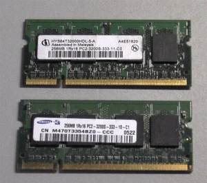 LAPTOP MEMORY 256MB 1Rx16 DDR PS2 3200-333 SCHOOL SURPLUS - Picture 1 of 1