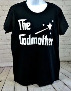 Anvil Womens The Godmother Wand T Shirt Black Size XL Clearance - Picture 1 of 6