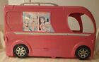 Barbie Pop-Up Camper Van Vehicle With Assorted Accessories Mattel 2014