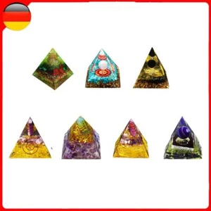 Chakra Orgonit Pyramide, Amethyst Gemstone Pyramid, Heilung Kristall Pyramide Po - Bild 1 von 15