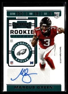 2019 CONTENDERS ROOKIE TICKET AUTO MARCUS GREEN EAGLES - Picture 1 of 1