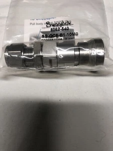 Swagelok SS Instrumentation Quick Connect Body 0.5 Cv 10mm Bulkhead Tube Fitting - Picture 1 of 3