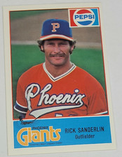 1978 Phoenix Giants Cramer Minor League #10 RICK SANDERLIN