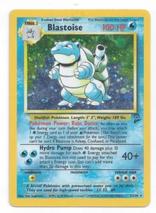 Pokemon Blastoise-2/102 Holo Base Set 2 - Picture 1 of 2
