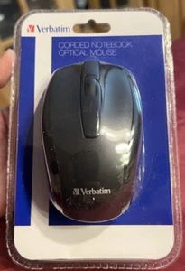 Verbatim 98106 Corded Notebook Optical Mouse USB Wired Ambidextrous New - Picture 1 of 1