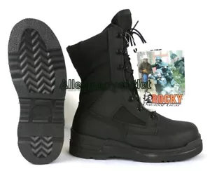 USGI MILITAR MARINA Rocky Hombres Seguridad Puntera de Acero Clima Caliente Botas Negras 6.5R NUEVAS - Imagen 1 de 7