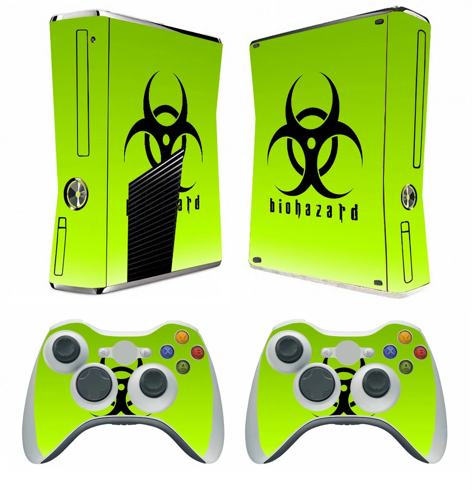 Biohazard 253 Vinyl Decal Skin Sticker for Xbox360 slim and 2 controller skins - Image 1 of 1