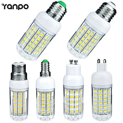 B22 E27 E14 G9 GU10 LED Corn Light SMD Bulb 6W 9W 12W 15W 18W 20W 25W White Lamp - Image 1 of 4