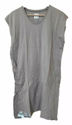 Vestido TSUMORI CHISATO Beige Gris Gris Gris y Plata Acento Algodón con Bolsillos Talla 2 Foto 1 de 4