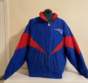 Chaqueta de bombardero de colección de los New England Patriots para hombre con cremallera completa grande NFL invierno - Imagen 1 de 7
