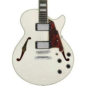 D'Angelico Premier SS Semi-Hollow Electric Guitar Stopbar Tailpiece Champagne - Picture 1 of 6