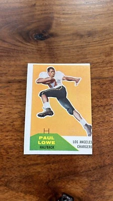 1960 Fleer- #76 Paul Lowe (RC) Chargers Near Mint NM OC - Image 1 of 2