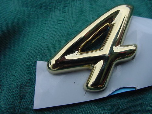 FORMULA BOAT GOLD EMBLEM NUMBER