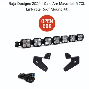 Baja Designs® LED Linkable 7 XL Roof Mount Kit, Covers for 24+ Can-Am Maverick R - Picture 1 of 4