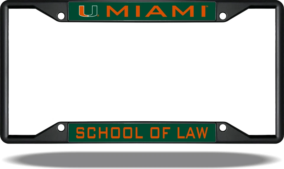Marco de matrícula negro Miami LAW Foto 1 de 1
