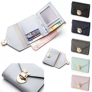 Women's Small Wallet Leather Multi Card Slots Holder Handbag Mini Bifold Purse - Picture 1 of 18
