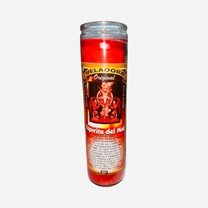 Espiritu del Mal Veladora Para el Diablo Para Pedir Exito, Dinero y Poder - Picture 1 of 2