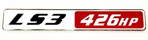 LS3 426 HP EMBLEM LS3 (B) Super Sized SILVER CAMARO - Picture 1 of 1