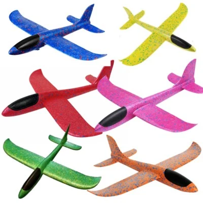 Plane Flying Gliders Foam Extra Large Aeroplane Kids Children Outdoor Toys Gift - image 1 of 4