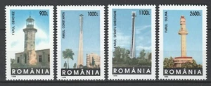 Romania 1998 Lighthouses 4 MNH stamps - Picture 1 of 1