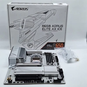 GIGABYTE B650 AORUS Elite AX ICE (AM5/ LGA 1718/ AMD/ ATX/ DDR5) -NOT WORKING- - Afbeelding 1 van 7
