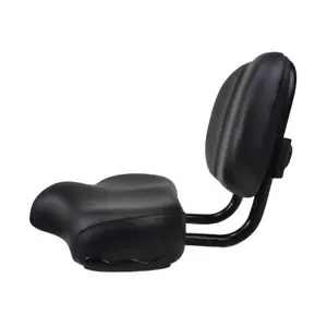 Fahrradsattel, Atmungsaktiv, Breit, Großer Fahrradsattel mit Rückenlehne Damen, - Bild 1 von 4
