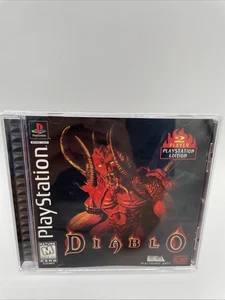 Diablo PS1 Sony PlayStation 1 Completo CIB Negro + Tarjeta de Registro - Imagen 1 de 7