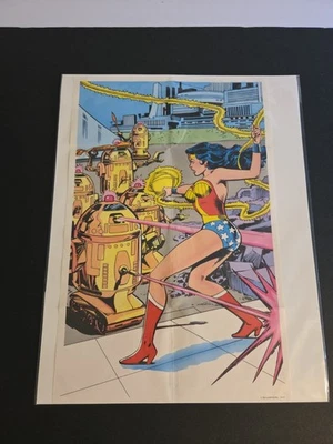 Vintage 1978 Promotional Wonder Woman Poster Post Cereal 9x14 #2 - Image 1 of 2