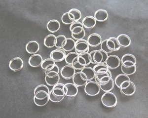 100 anneaux de jonction double métal 6 mm - Imagen 1 de 1