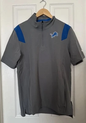 Nike Men’s Small Detroit Lions NFL On Field Team Short Sleeve Coaches Jacket NEW - Image 1 of 4
