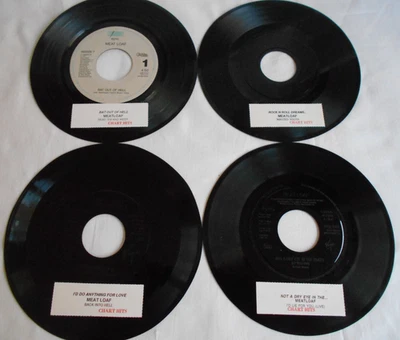 Meatloaf 4X 7" 1990s Jukebox Promo's All NM With Strips Bat out of Hell Etc +3 - Image 1 of 4