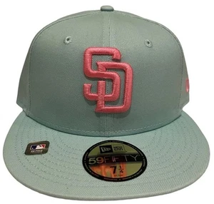 San Diego Padres New Era City Connect '22 Mint 59FIFTY Fitted Hat Men's Grey UV - Picture 1 of 5