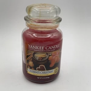 Yankee Candle Celebrate Christmas 22 oz Large Jar Discontinued Scent 2013 pour - Picture 1 of 7