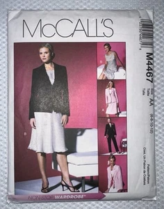 McCall’s 4467 Sewing Pattern Misses' & Petite Jacket Top Skirt Pants, UNCUT FF - Picture 1 of 3