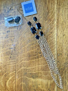 The Skyline Collection necklace w/matching earrings, NWT, black - Picture 1 of 4