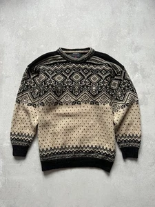 DEVOLD by Olmes Carretti Norwegen reine Schurwolle Fischer Fair Isle Pullover Gr. L - Bild 1 von 11