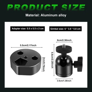Tripod Mount Adapter Aluminium alloy Mini Tripod Adapter Stable Connection stUEE - Picture 1 of 11