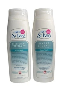 2 x St. Ives MINERAL THERAPY Massima Umidità Lavaggio Corpo Formula Svizzera 13,5 fl oz - Foto 1 di 4