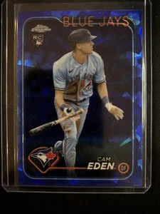 🔥Cam Eden 2024 Topps Chrome Update Sapphire #USCS349 Rookie RC Blue Jays - Picture 1 of 2