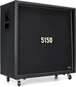 EVH 5150 Iconic Series EL34 160-watt 4 x 12-inch Cabinet - Black/Gold - Picture 1 of 9
