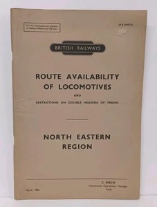 BR LOKOMOTIVE STRECKENVERFÜGBARKEIT NORDOST 1964 - Bild 1 von 1