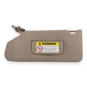 1998-2002 Honda Accord Driver Left Side Sun Visor Tan Brown Cloth Lighted - Picture 1 of 8