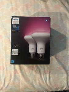 Philips - Hue BR30 Bluetooth 85W Smart LED Bulb (2-Pack) - White and Color - Picture 1 of 2